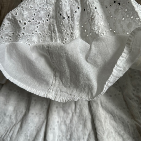 Joe Fresh White Lined Sleeveless Cotton Doily Dress - 3 years - Picture 3 of 9
